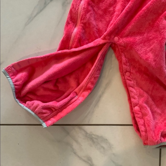 The North Face Pink Footies One Piece with Hood - Picture 5 of 5